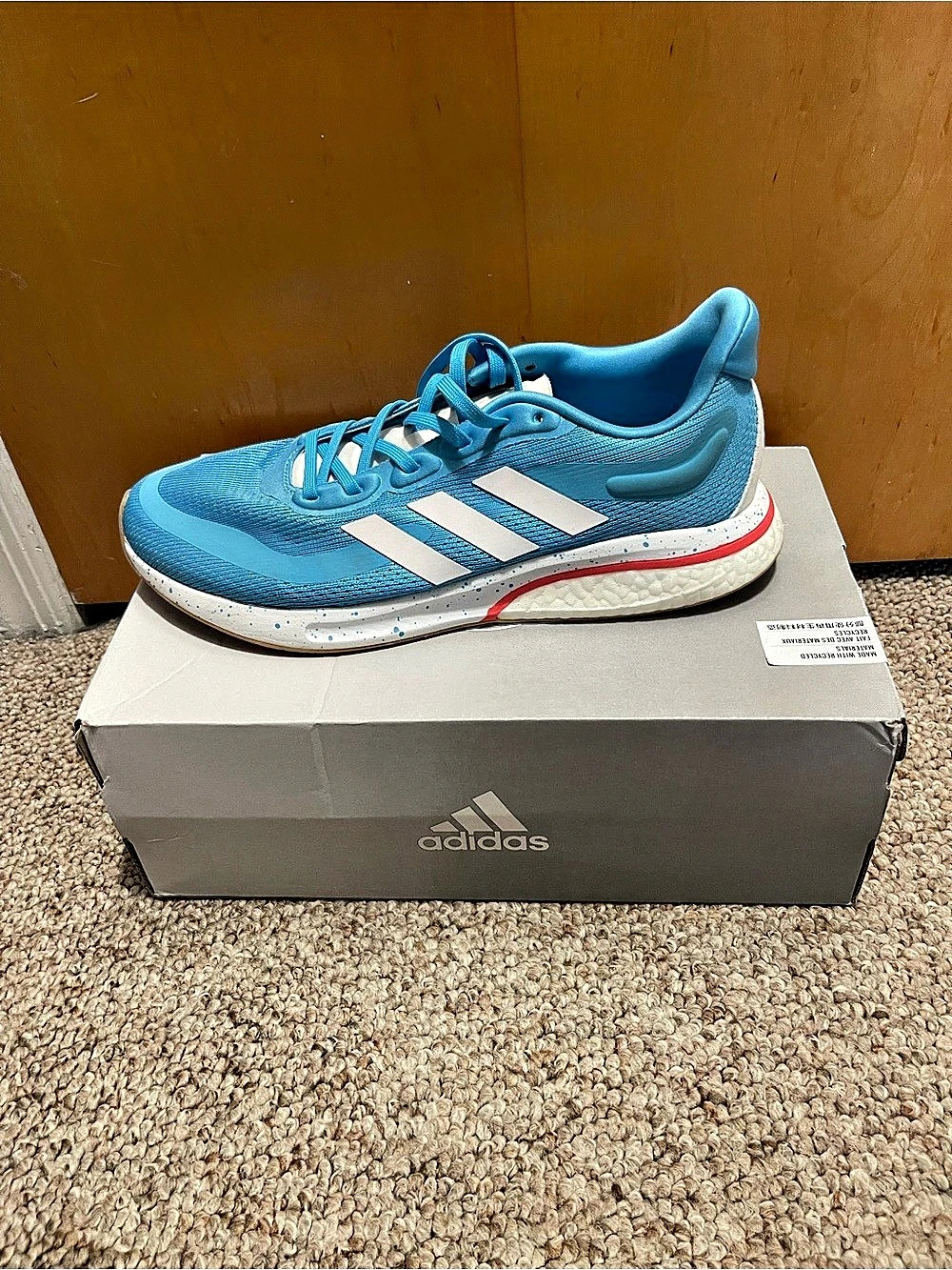 adidas Wmns Supernova 'Sky Rush Gum' Women's Athletic Shoes US 9 Blue &